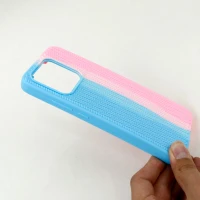 قاب سیلیکونی اورجینال رنگین کمانی طرح بافت Xiaomi Redmi 10C