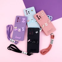 قاب عروسکی برجسته محافظ لنزدار + بند آویز Xiaomi 11T / 11T Pro