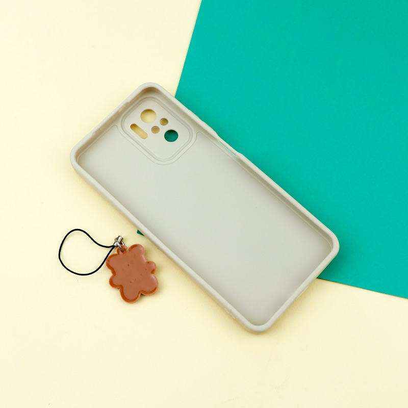قاب عروسکی خرس برجسته محافظ لنزدار + آویز خرسی Xiaomi Redmi Note 10 / 10s