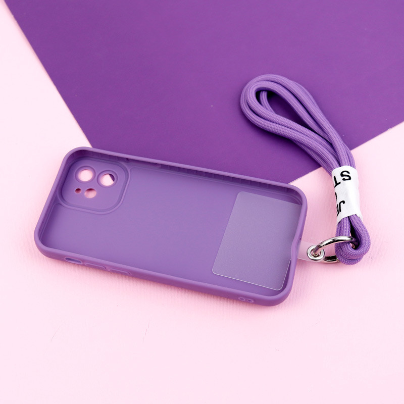 قاب عروسکی برجسته محافظ لنزدار + بند آویز iPhone 12