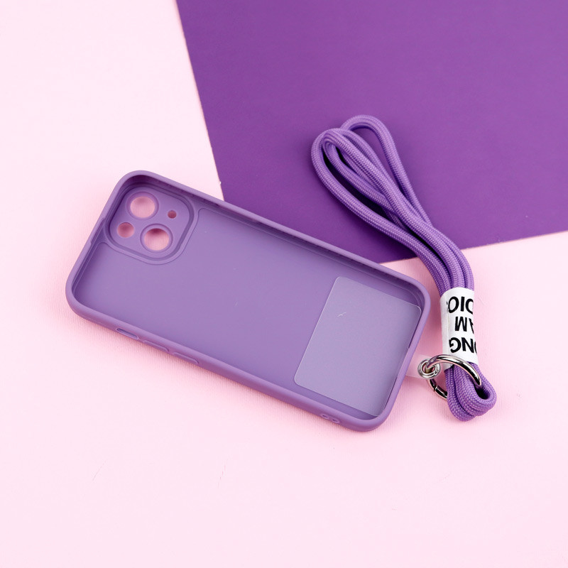 قاب عروسکی برجسته محافظ لنزدار + بند آویز iPhone 13