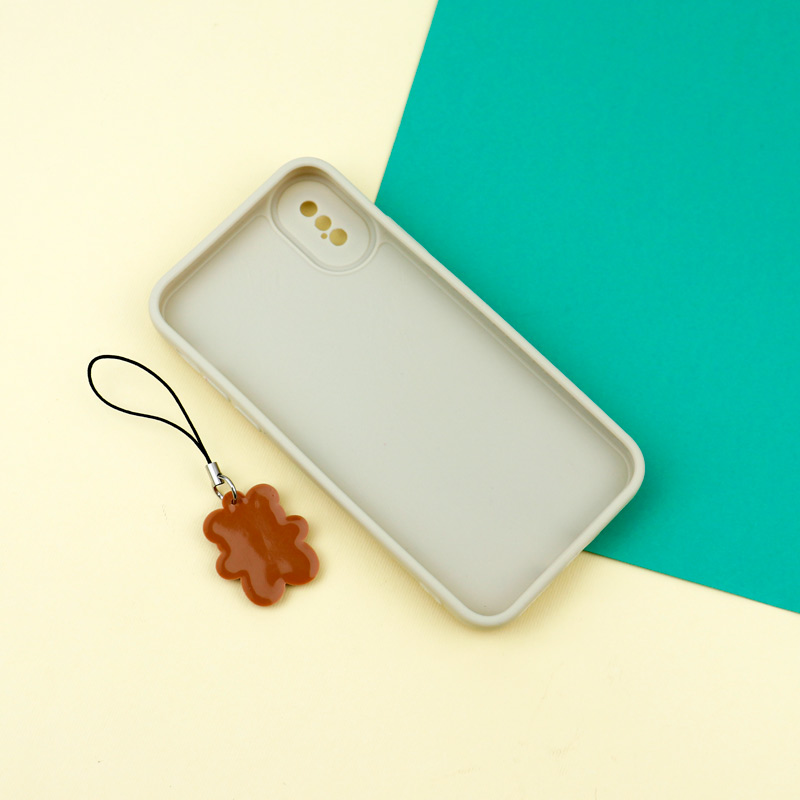 قاب عروسکی خرس برجسته محافظ لنزدار + آویز خرسی iPhone X