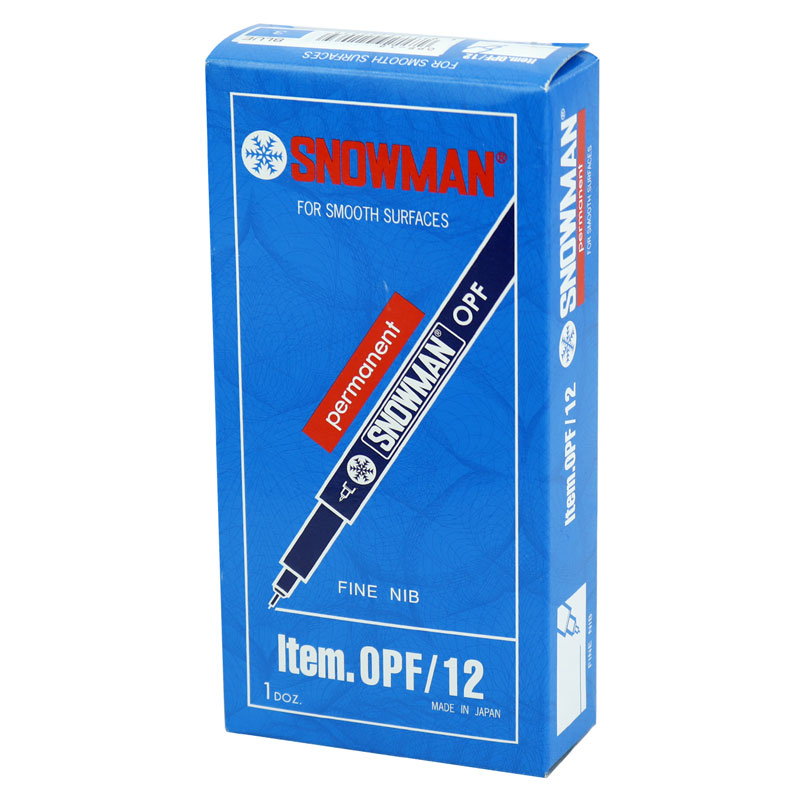 ماژیک CD تک سر Snowman OPF/12 بسته 12 عددی
