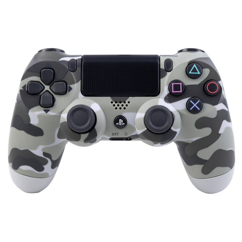 دسته بازی بی سیم SONY PlayStation 4 DualShock4 High Copy چریکی طوسی خاکستری