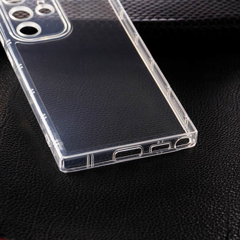 قاب ژله ای ضربه گیر بی رنگ محافظ لنزدار Samsung Galaxy S22 Ultra