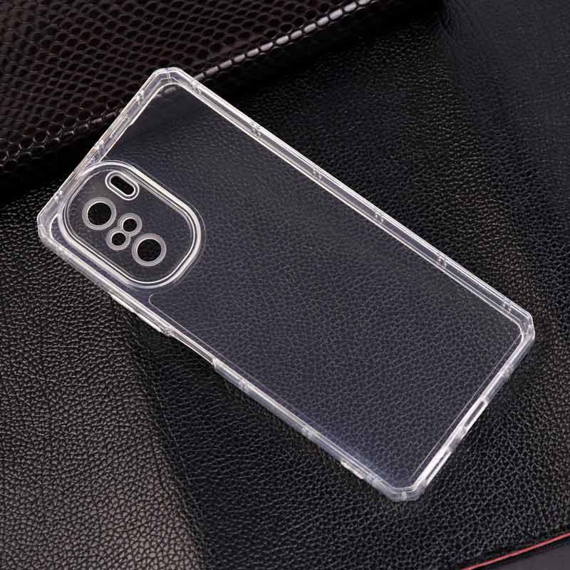 قاب ژله ای ضربه گیر بی رنگ محافظ لنزدار Xiaomi Poco F3