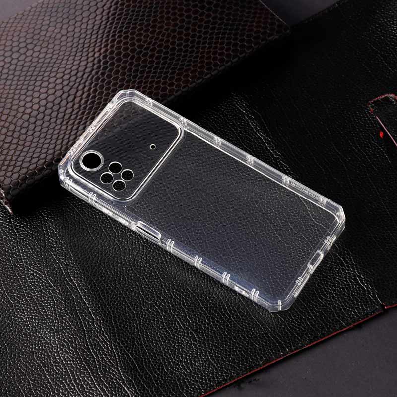 قاب ژله ای ضربه گیر بی رنگ محافظ لنزدار Xiaomi Poco M4 Pro