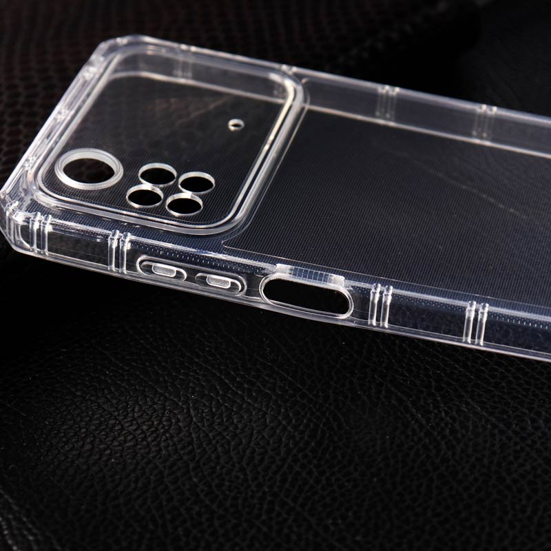 قاب ژله ای ضربه گیر بی رنگ محافظ لنزدار Xiaomi Poco M4 Pro