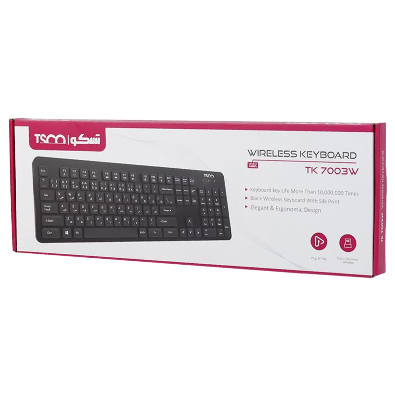 کیبورد بی سیم تسکو TK7003W