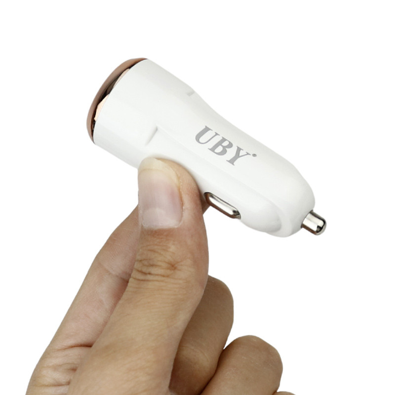 شارژر فندکی فست شارژ UBY U-C02 2.4A 12W + کابل میکرو یو اس بی