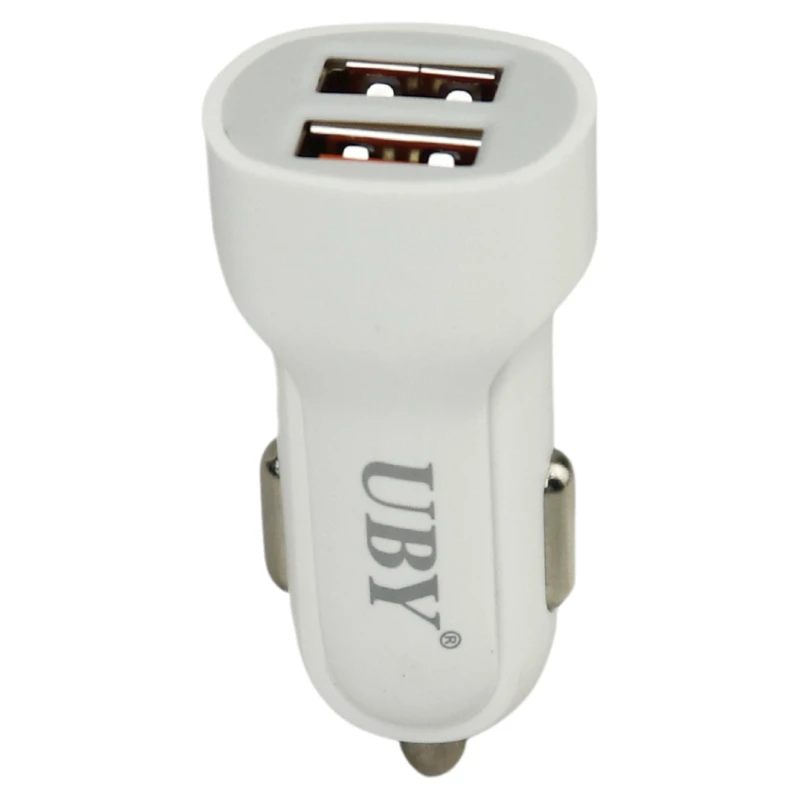 شارژر فندکی فست شارژ UBY U-C09 2.4A 12W + کابل 3 سر