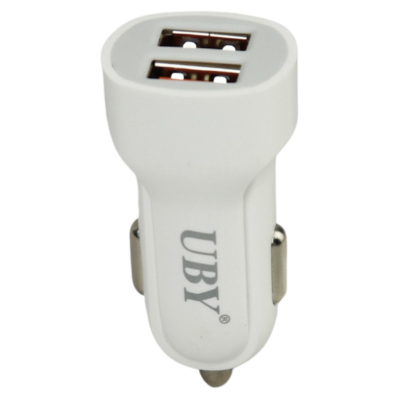 شارژر فندکی فست شارژ UBY U-C09 2.4A 12W + کابل 3 سر
