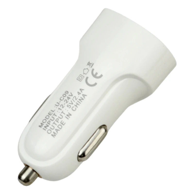 شارژر فندکی فست شارژ UBY U-C09 2.4A 12W + کابل 3 سر