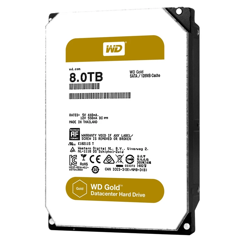 هارد اینترنال وسترن دیجیتال Western Digital Gold WD8002FRYZ 8TB