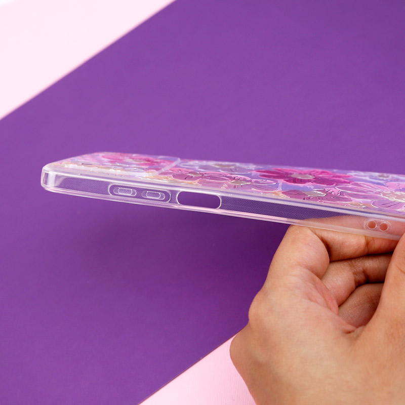 قاب ژله ای طرحدار گل برجسته محافظ لنزدار Xiaomi Poco M4 Pro