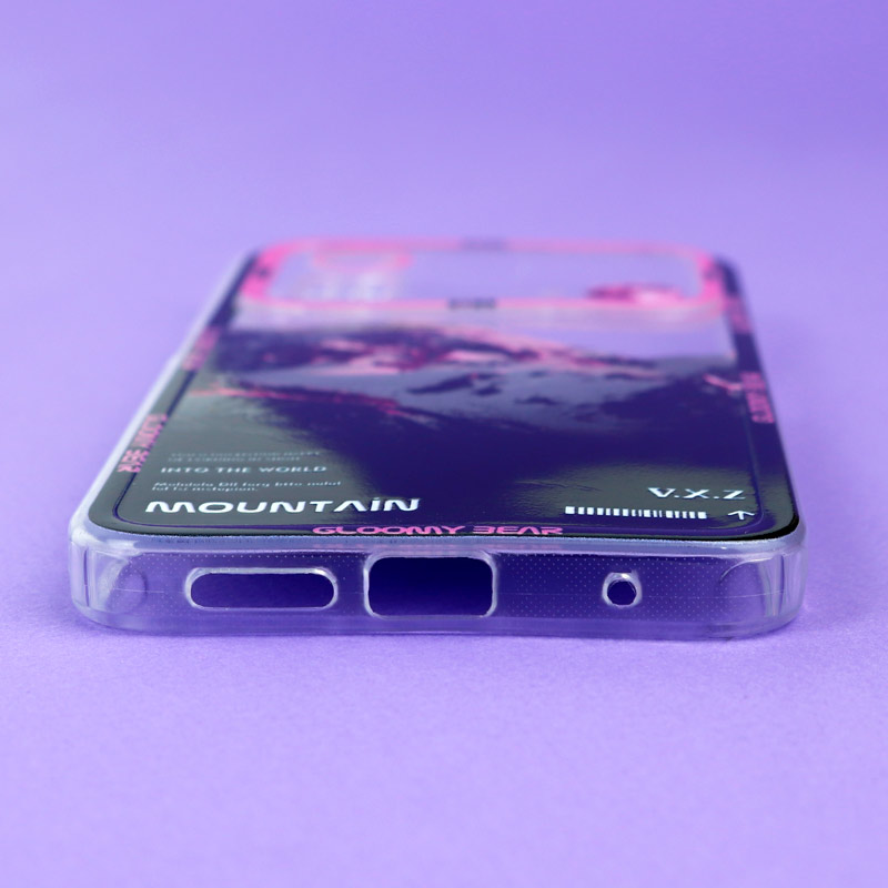 قاب ژله ای شفاف طرح کوهستان محافظ لنزدار Xiaomi Poco M4 Pro