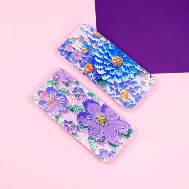 قاب ژله ای طرحدار گل برجسته محافظ لنزدار Xiaomi Poco M4 Pro