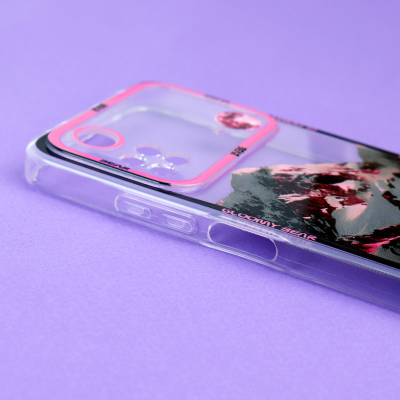 قاب ژله ای شفاف طرح کوهستان محافظ لنزدار Xiaomi Poco M4 Pro