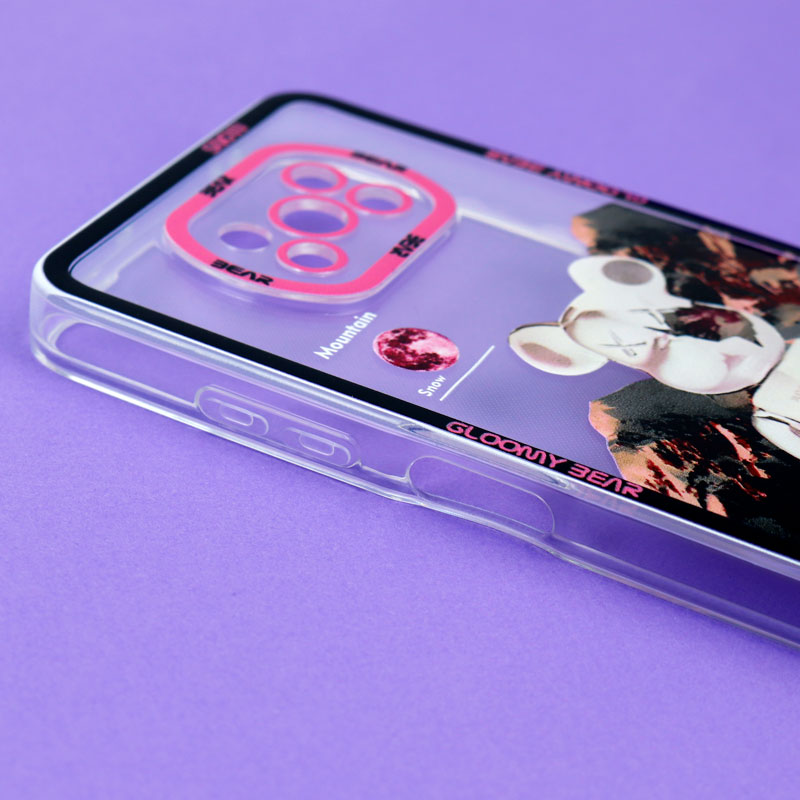 قاب ژله ای شفاف طرح کوهستان محافظ لنزدار Xiaomi Poco X3