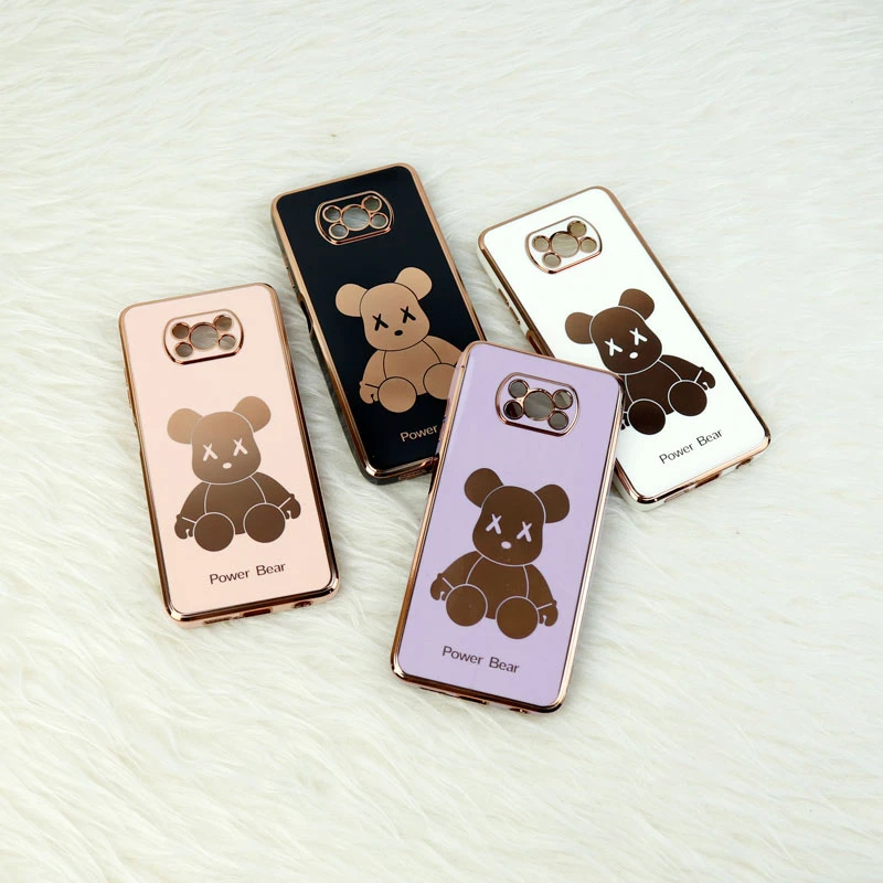 قاب My Case Power Bear شیائومی Poco X3 محافظ لنزدار