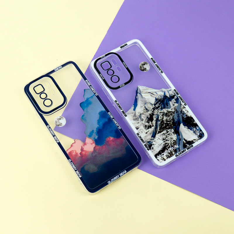 قاب ژله ای شفاف طرح کوهستان محافظ لنزدار Xiaomi Poco X3 GT