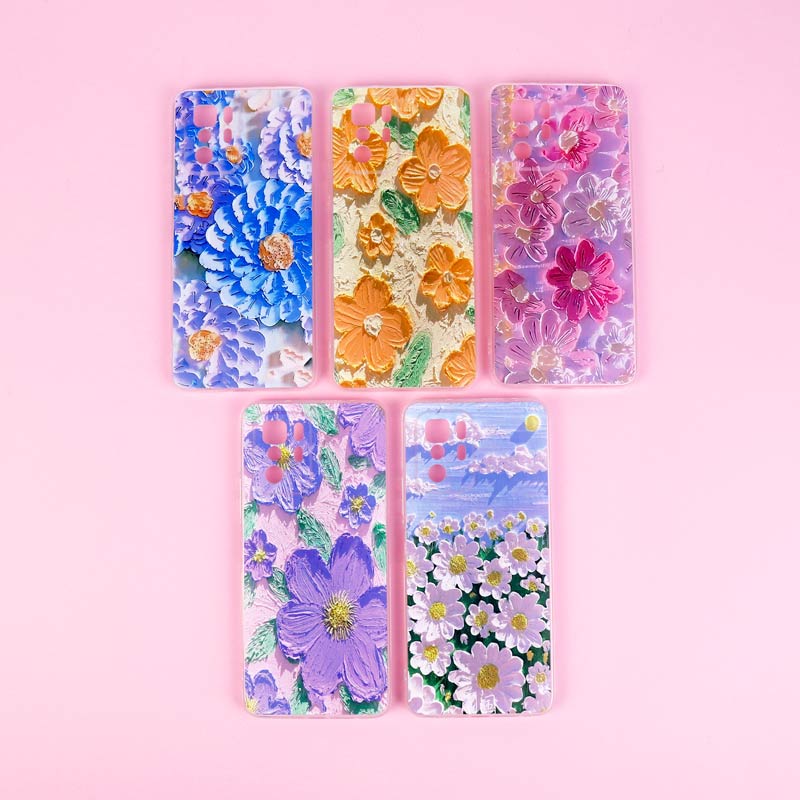 قاب ژله ای طرحدار گل برجسته محافظ لنزدار Xiaomi Poco X3 GT