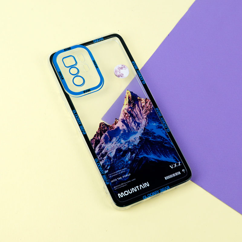 قاب ژله ای شفاف طرح کوهستان محافظ لنزدار Xiaomi Poco X3 GT