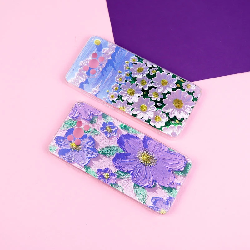 قاب ژله ای طرحدار گل برجسته محافظ لنزدار Xiaomi Poco X3 Pro
