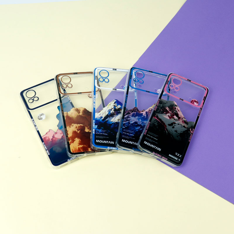 قاب ژله ای شفاف طرح کوهستان محافظ لنزدار Xiaomi Poco X4 Pro 5G