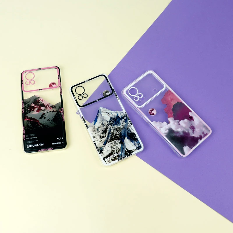 قاب ژله ای شفاف طرح کوهستان محافظ لنزدار Xiaomi Poco X4 Pro 5G