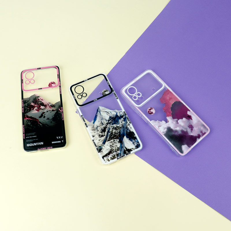 قاب ژله ای شفاف طرح کوهستان محافظ لنزدار Xiaomi Poco X4 Pro 5G