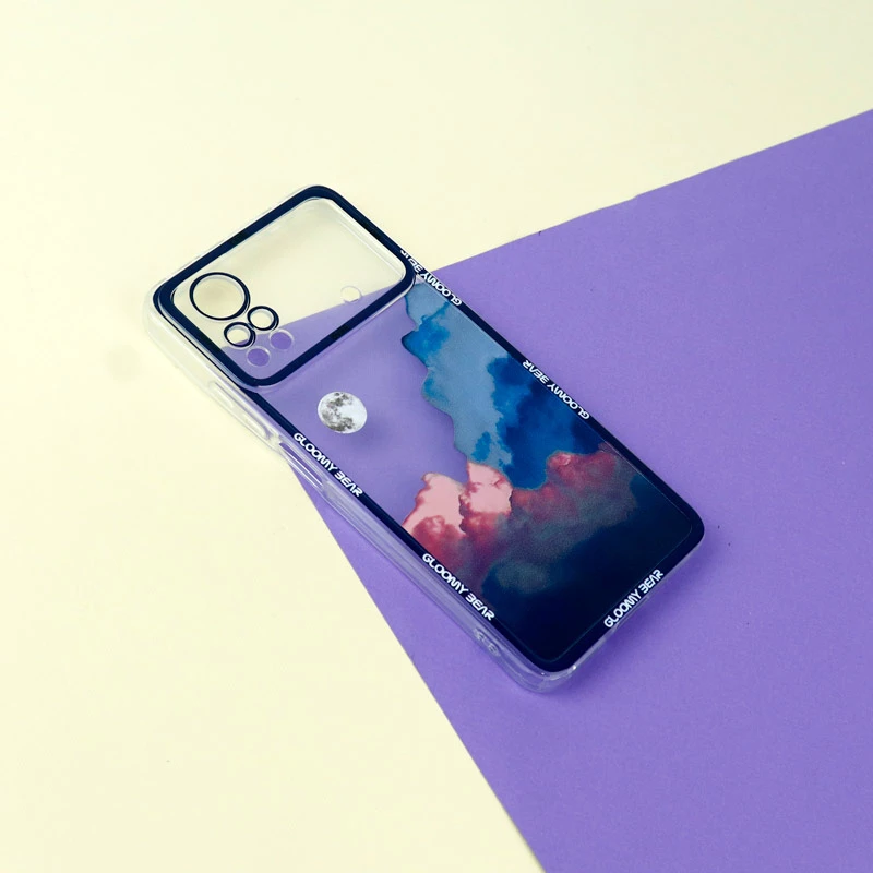 قاب ژله ای شفاف طرح کوهستان محافظ لنزدار Xiaomi Poco X4 Pro 5G