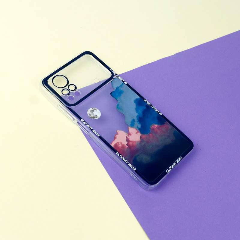 قاب ژله ای شفاف طرح کوهستان محافظ لنزدار Xiaomi Poco X4 Pro 5G