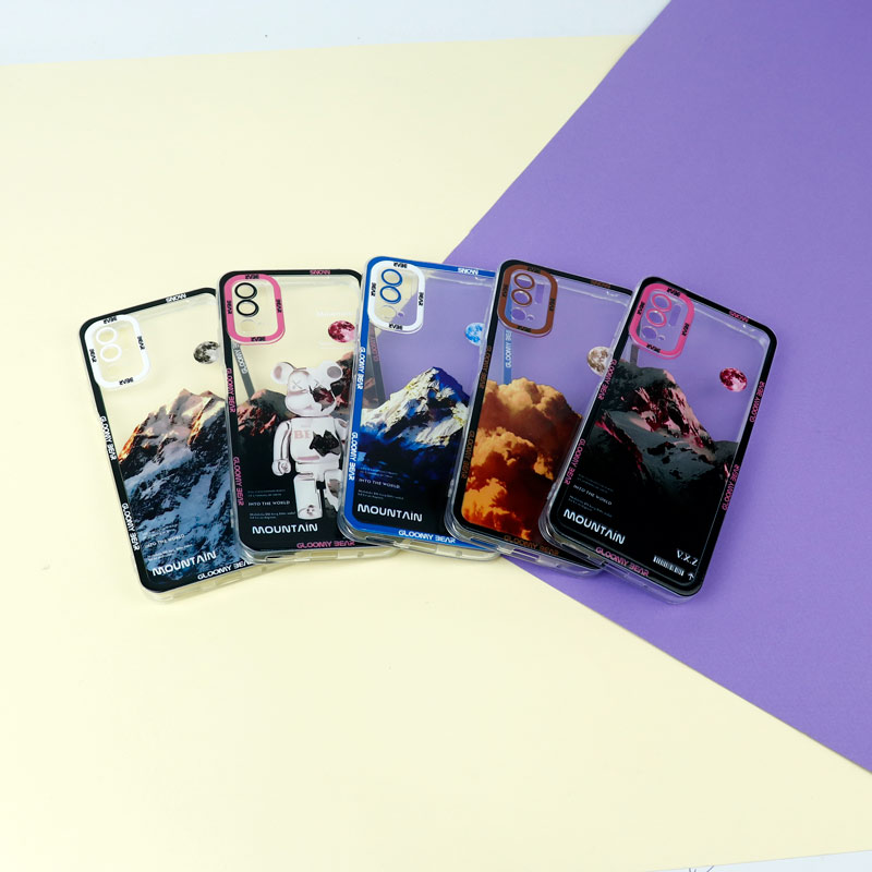 قاب ژله ای شفاف طرح کوهستان محافظ لنزدار Xiaomi Redmi Note 10 5G