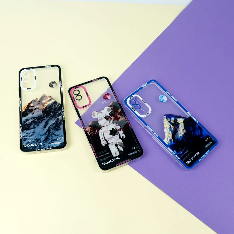 قاب ژله ای شفاف طرح کوهستان محافظ لنزدار Xiaomi Redmi Note 10 5G