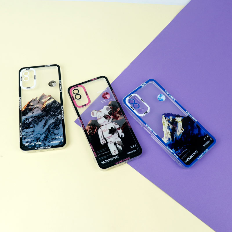 قاب ژله ای شفاف طرح کوهستان محافظ لنزدار Xiaomi Redmi Note 10 5G