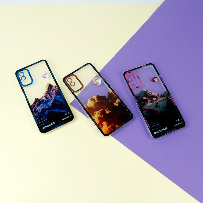 قاب ژله ای شفاف طرح کوهستان محافظ لنزدار Xiaomi Redmi Note 10 5G