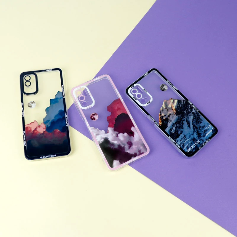 قاب ژله ای شفاف طرح کوهستان محافظ لنزدار Xiaomi Redmi Note 10 5G