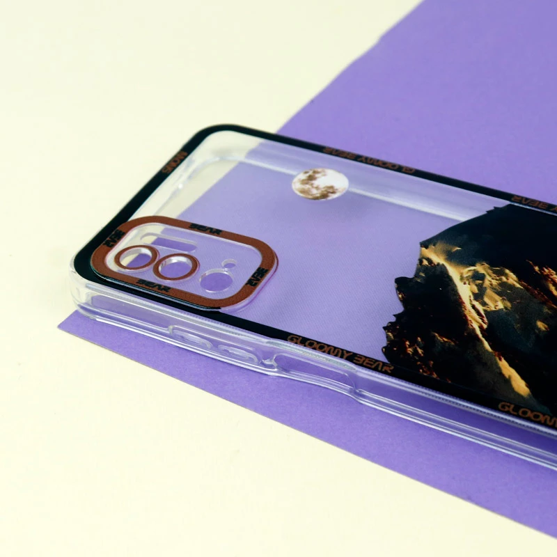 قاب ژله ای شفاف طرح کوهستان محافظ لنزدار Xiaomi Redmi Note 10 5G
