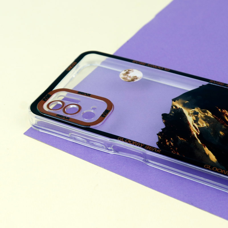 قاب ژله ای شفاف طرح کوهستان محافظ لنزدار Xiaomi Redmi Note 10 5G