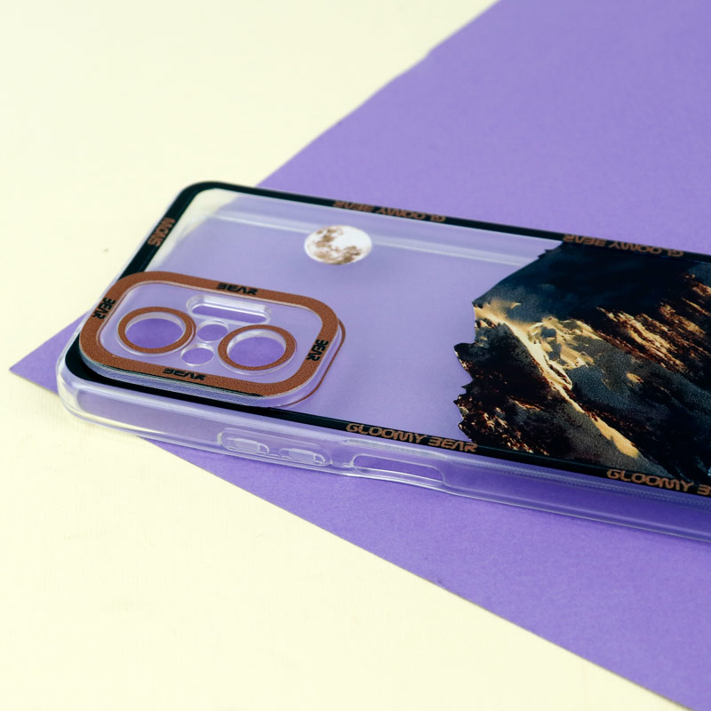 قاب ژله ای شفاف طرح کوهستان محافظ لنزدار Xiaomi Redmi Note 10 Pro