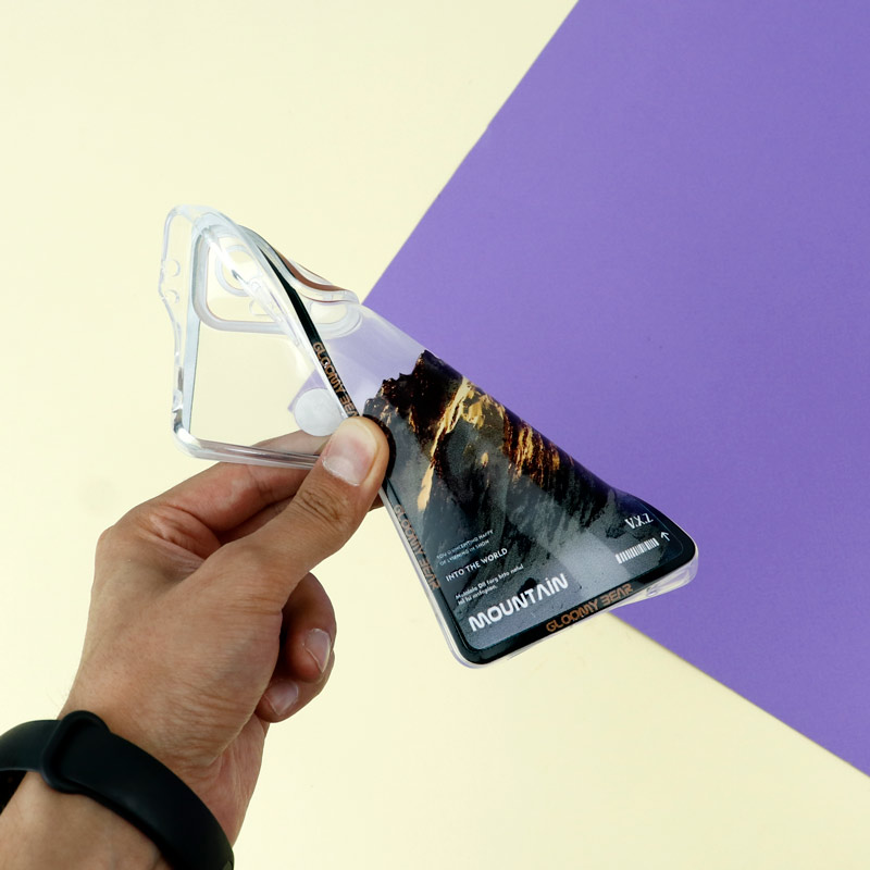 قاب ژله ای شفاف طرح کوهستان محافظ لنزدار Xiaomi Redmi Note 10 Pro