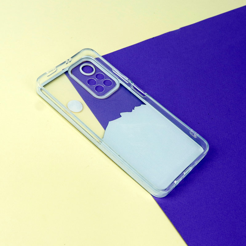 قاب ژله ای شفاف طرح کوهستان محافظ لنزدار Xiaomi Redmi Note 11 5G (China)