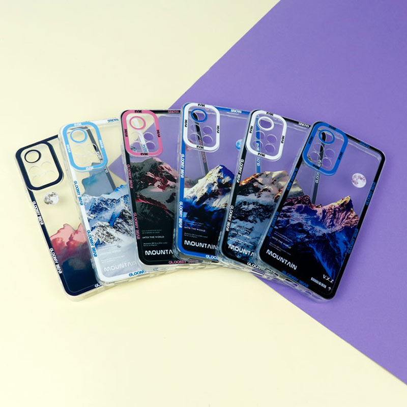 قاب ژله ای شفاف طرح کوهستان محافظ لنزدار Xiaomi Redmi Note 11 5G (China)