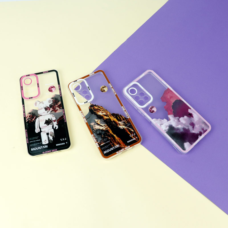 قاب ژله ای شفاف طرح کوهستان محافظ لنزدار Xiaomi Redmi Note 11 5G (China)