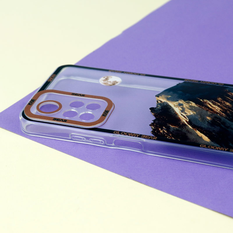 قاب ژله ای شفاف طرح کوهستان محافظ لنزدار Xiaomi Redmi Note 11 5G (China)