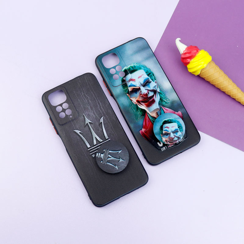 قاب فانتزی طرحدار پسرانه محافظ لنزدار + پاپ سوکت Xiaomi Redmi Note 11 / 11S سری R