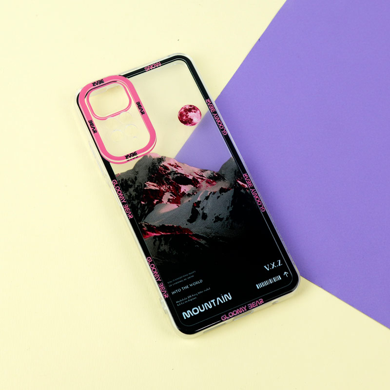قاب ژله ای شفاف طرح کوهستان محافظ لنزدار Xiaomi Redmi Note 11 / 11S