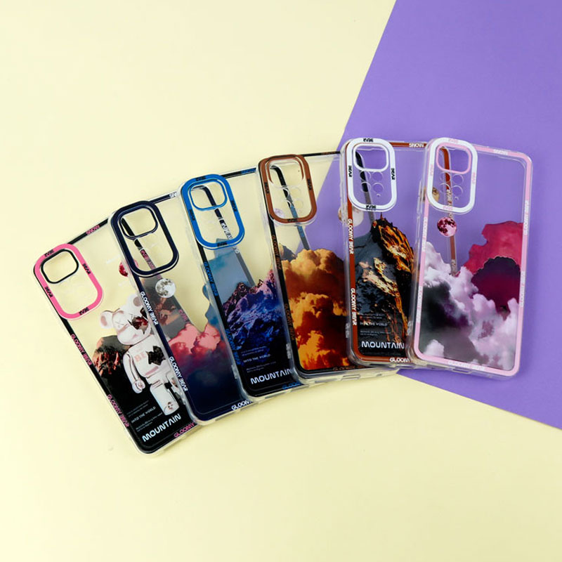 قاب ژله ای شفاف طرح کوهستان محافظ لنزدار Xiaomi Redmi Note 11 / 11S