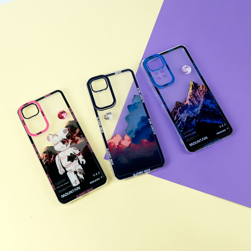 قاب ژله ای شفاف طرح کوهستان محافظ لنزدار Xiaomi Redmi Note 11 / 11S